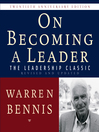 On Becoming a Leader (MP3): The Leadership Classic Revised and Updated